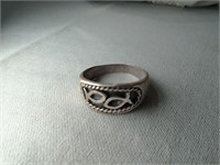 Sterling Ring / Christian Ichthus Fish