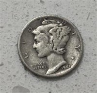 1941 mercury silver dime