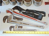 3- Ridgid Aluminum Wrenches