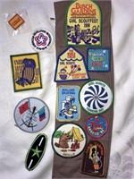 Loose patches & Girl Scout sash w/ patches