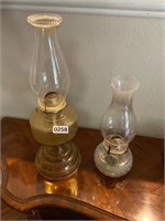 2- kerosene lamps