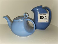 Hall pitcher & teapot - tallest 9"