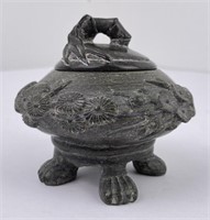 Chinese Soapstone Incense Jar