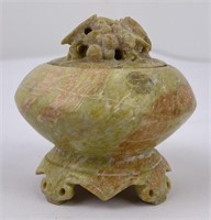 Chinese Soapstone Incense Jar