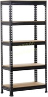 Yaheetech 5-Shelf Black Adjustable Rack