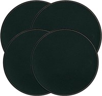 (N) Range Kleen Set of Four Burner Kovers, Black