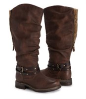 Muk Luks Women's Logger Boots Size 8.5