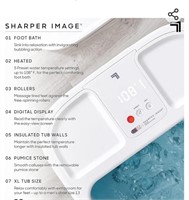 Sharper Image Spahaven Foot Bath - Heat, Bubble