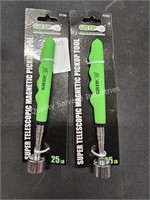 2- telescopic magnetic pick up tools (display