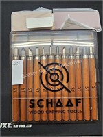 schaaf wood carving tool set (display area)