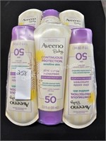 6- aveeno baby SPF-50 zinc oxide sunscreen