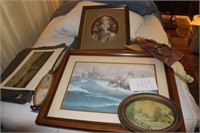 FRAMED PICTURES, PRINTS, SOME VTG