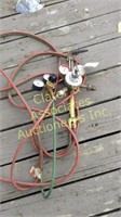 Acetylene torch and gages