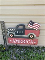 USA metal decoration