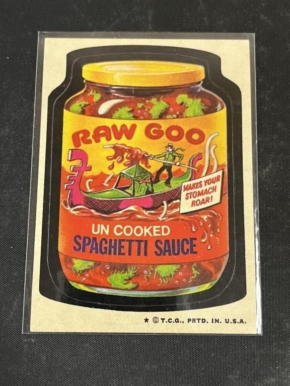 Topps Chewing Gum Wacky Sticker Raw Goo