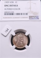 1909 VDB NGC UNC DETAILS LINCOLN CENT