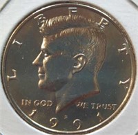 Uncirculated 1991 P. Kennedy half dollar