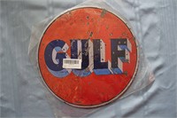 Retro Round GULF Sign