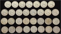 (31) Franklin Half Dollar US Coins (90% Silver)