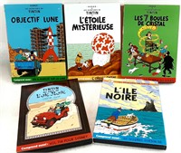 Coffret 5 DVD de TINTIN à l'état neuf