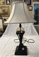 Ornate lamp w/shade 25” T w/shade,