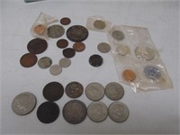 Mixture of USA & Foreign coins