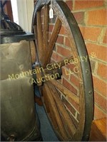 Oak wagon wheel and Hub