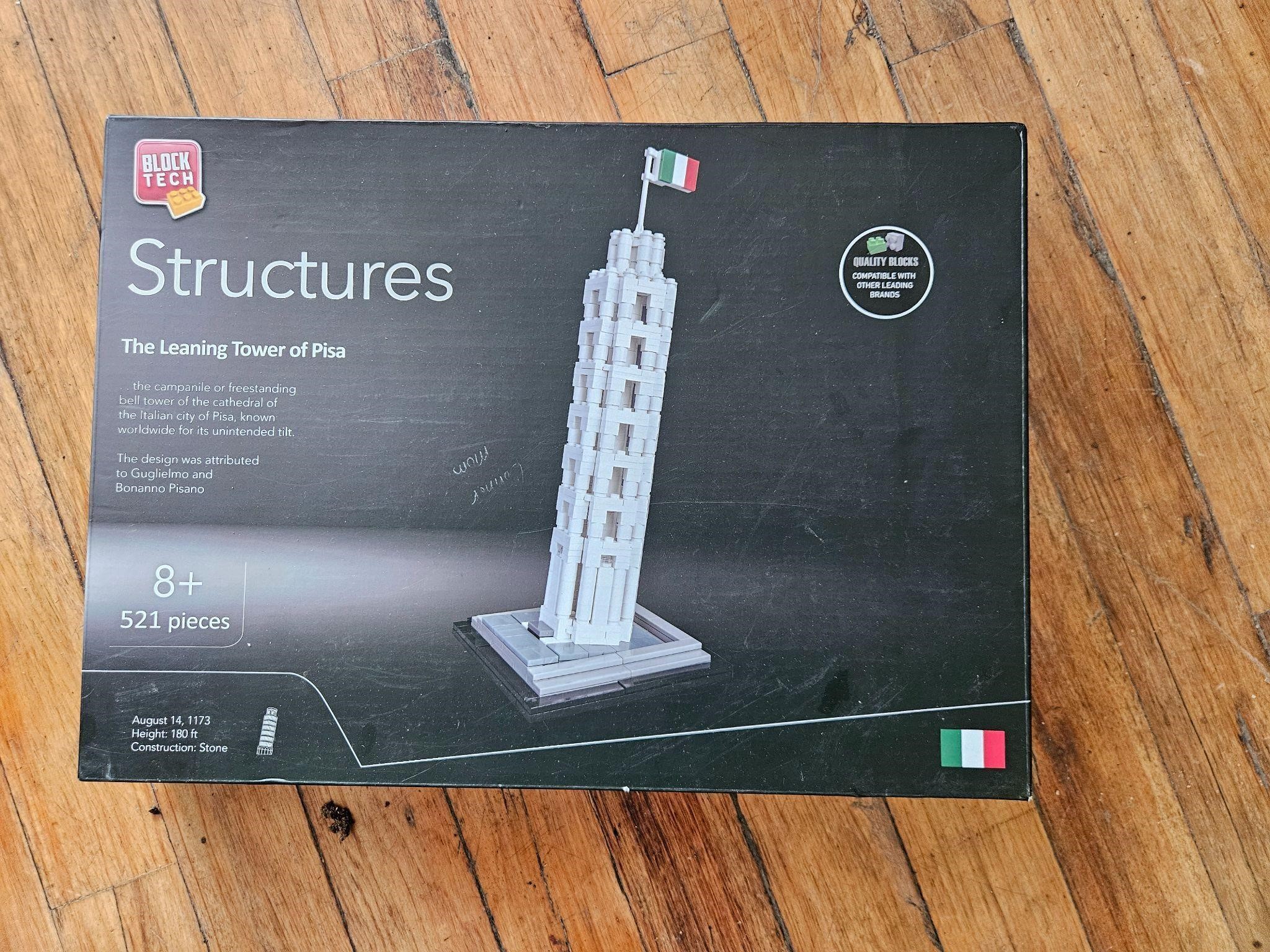 Block Tech Structures Leaning Tower of Pisa