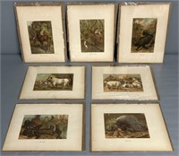 Antique Prang Animal Prints Lot