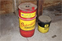Schaeffer's Lubricant Can & JD Can