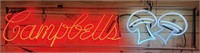 5ft Vintage Campbell's Mushroom Soup Neon Sign