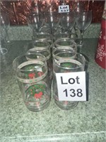 Glass Christmas Cups