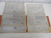 lot of 2 binders of Farquhar blueprints