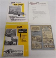 lot of 4 Farquhar Iron Age brochures & Co. letter