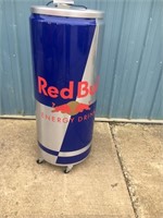 NON WORKING RED BULL STORE ADVERTISING COOLER---