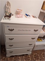 White 4 Drawer Dresser