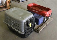 Petmate Large Dog Kennel, Radio Flyer Wagon