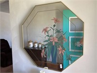 Octagon mirror Richard Sandoval artist floral