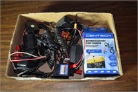 4 Cen-tech battery float chargers, operating; as i