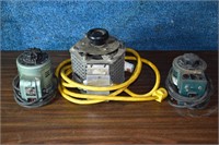 3 variable autotransformers, operating; as is