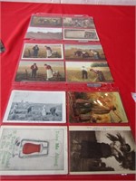12- EARLY 1900'S VINTAGE FARMING POST CARDS