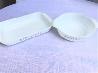 Fire King #438+431 CandleGlow Set Casserole Dishes