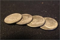 Lot of 4 Kennedy Silver Half Dollars