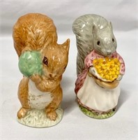 2 Royal Albert Beatrix Potter Squirrels