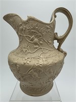 EMBOSSED PORCELAIN WATER PITCHER