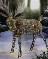 CANVAS 3FT AND 6IN LED SNOW  MOOSE