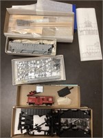 Set of Five Model Railroad Car Kits