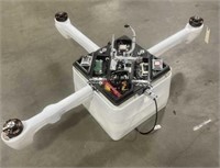 Large drone missing propellers