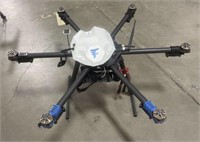 Black carbon fiber drone