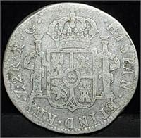 1821 RG Mexico Ferdinand VII Silver 2 Reales